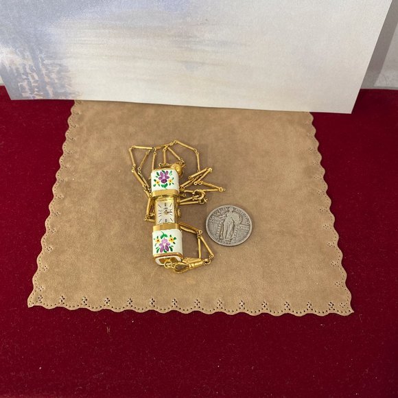 Vintage Bucherer Swiss Slide Watch and Necklace - Picture 10 of 14